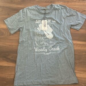 Unisex Ohana Woody Creek T-shirt size small